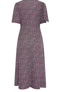 M&Co Petites Petite Purple Ditsy Floral Print Dress><noscript><img width=