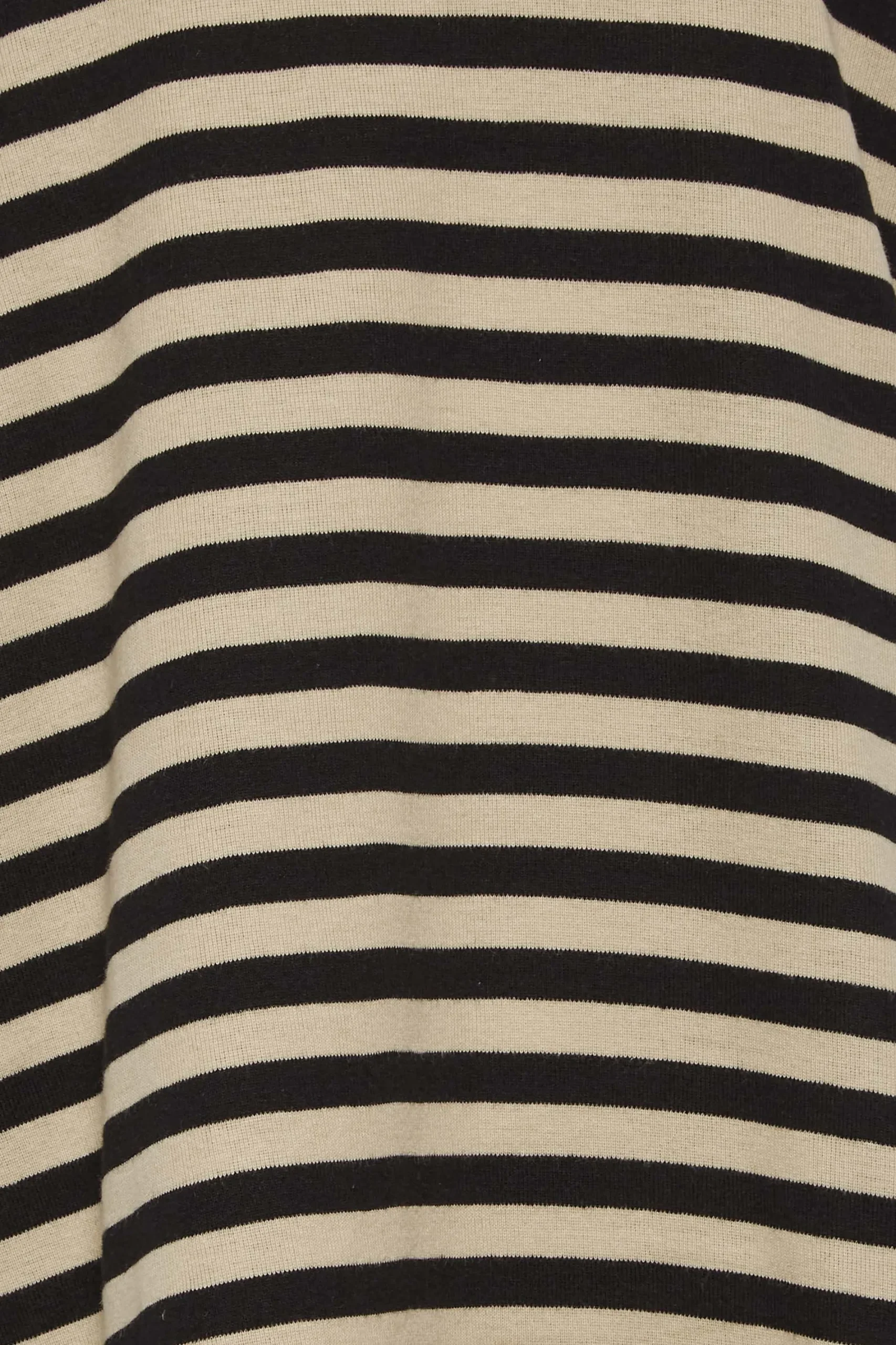 M&Co Womens Beige Brown Stripe V-Neck Cotton Long Sleeve T-Shirt>Women T-Shirts