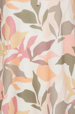 M&Co Womens Beige Brown Floral Tie Front Top><noscript><img width=