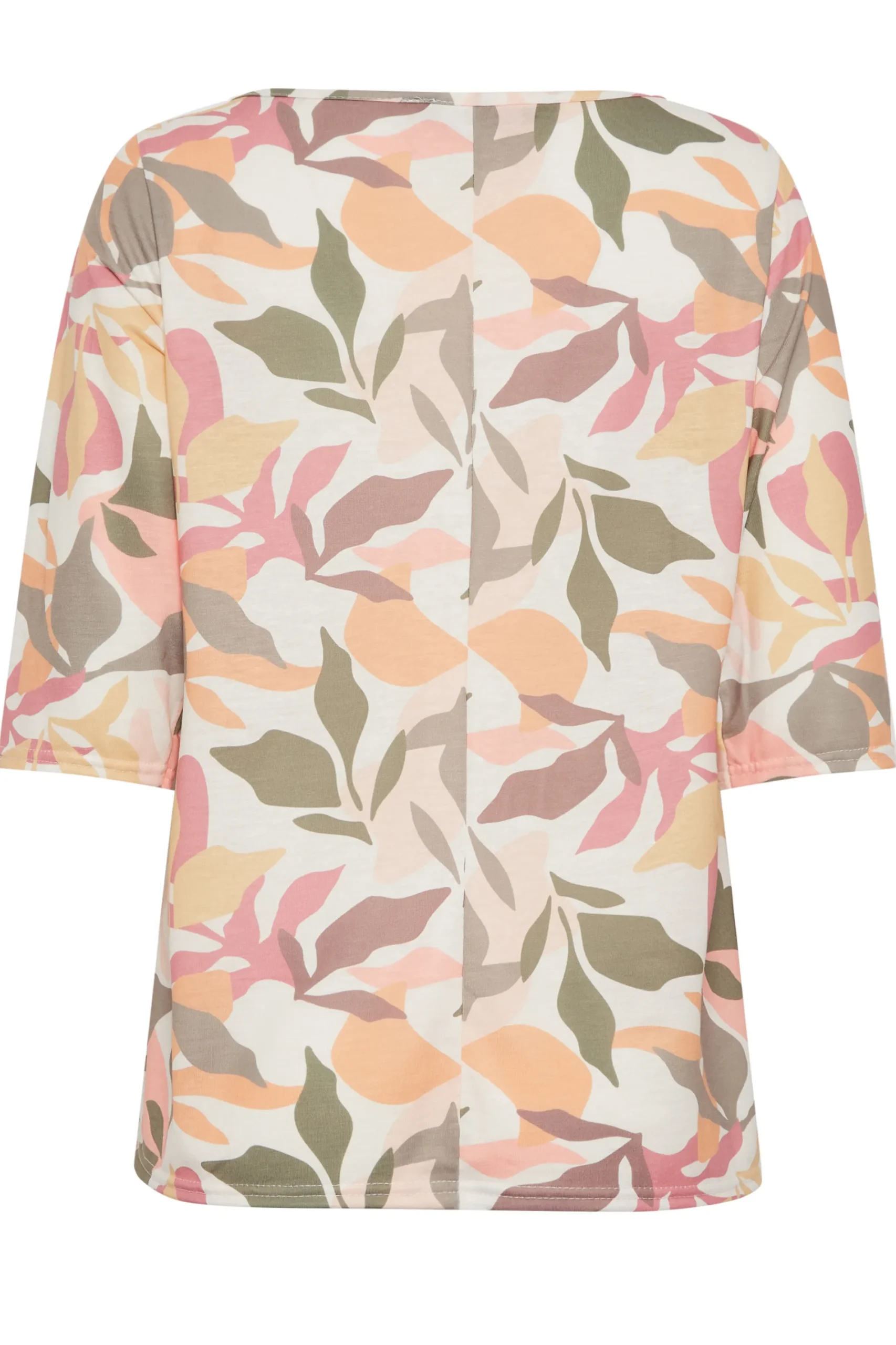 M&Co Womens Beige Brown Floral Tie Front Top>Women Long Sleeve Tops