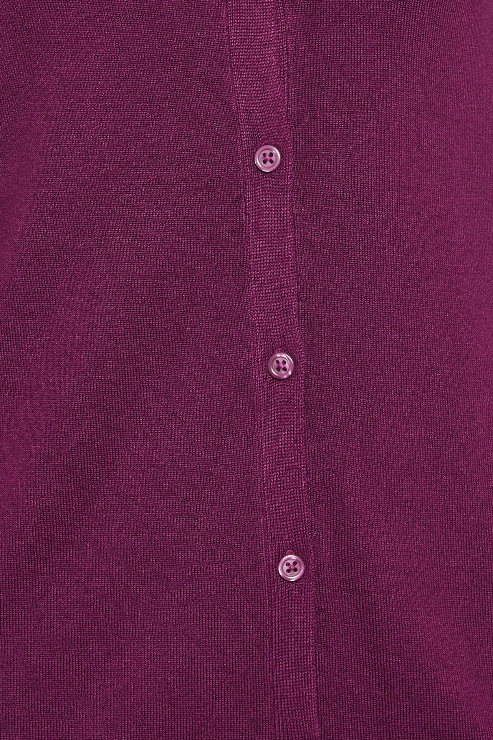 M&Co Womens Berry Red Ribbed Shoulder Cardigan>Women Cardigan