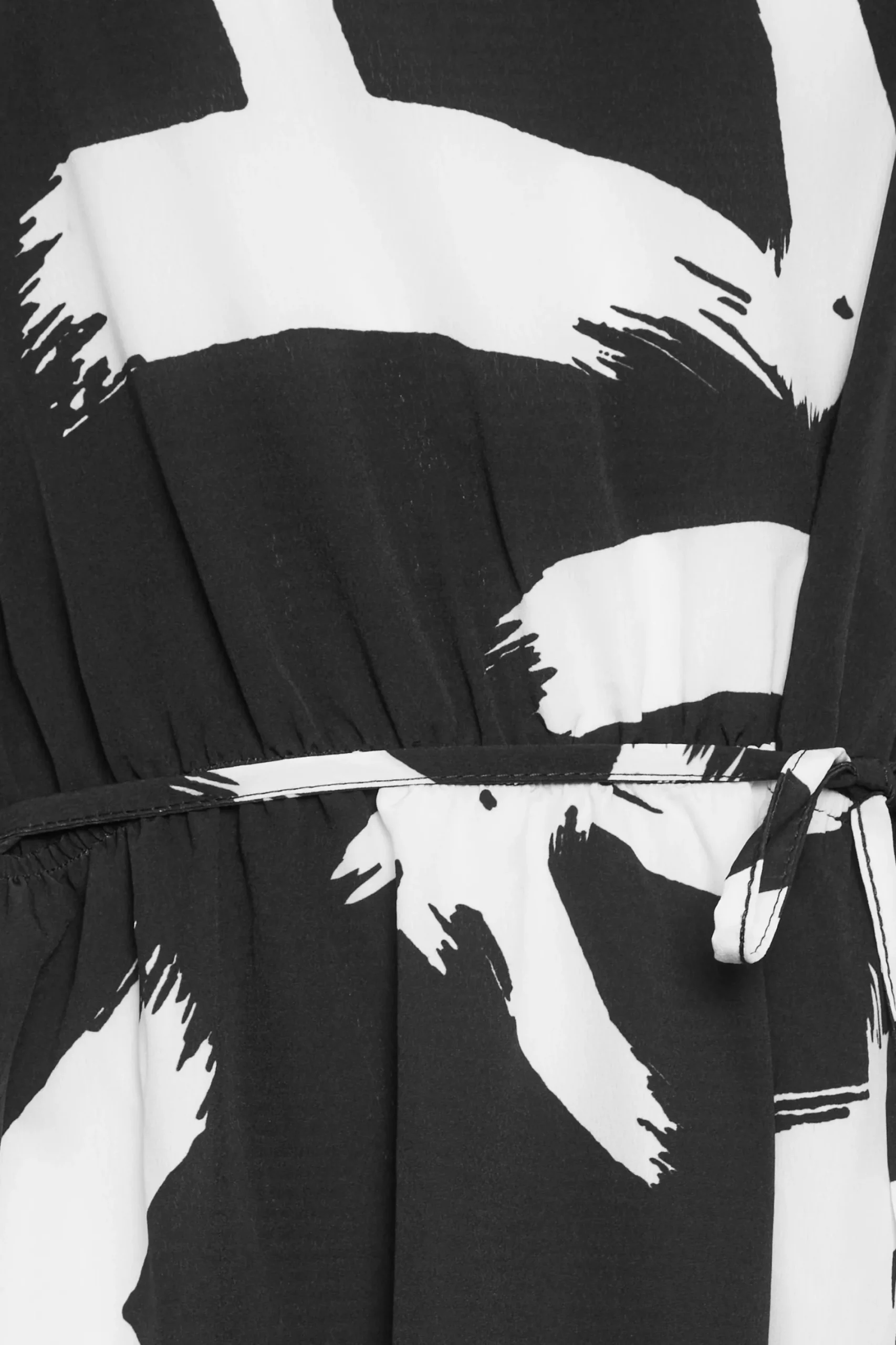 M&Co Womens Black Abstract Print Smock Dress>Women Midi Dresses