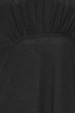 M&Co Womens Black Angel Sleeve Split Hem Midi Dress><noscript><img width=