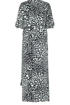 M&Co Womens Black Animal Print Wrap Dress><noscript><img width=