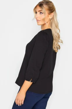 M&Co Womens Black Button Through Cotton Shirt><noscript><img width=