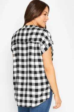 M&Co Womens Black Check Print Shirt><noscript><img width=