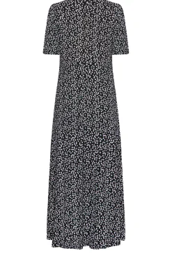 M&Co Womens Black Ditsy Floral Print Maxi Dress><noscript><img width=