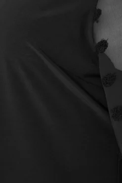 M&Co Womens Black Dobby Sleeve Blouse><noscript><img width=