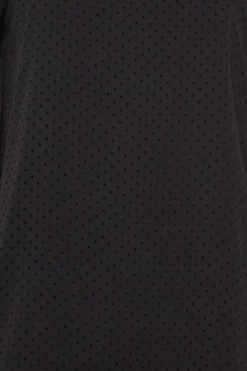 M&Co Womens Black Dobby Angel Sleeve Blouse><noscript><img width=