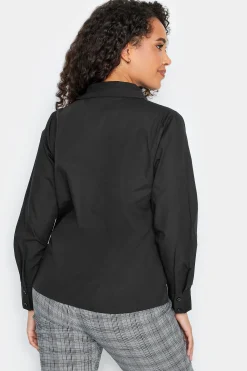 M&Co Womens Black Fitted Poplin Shirt><noscript><img width=