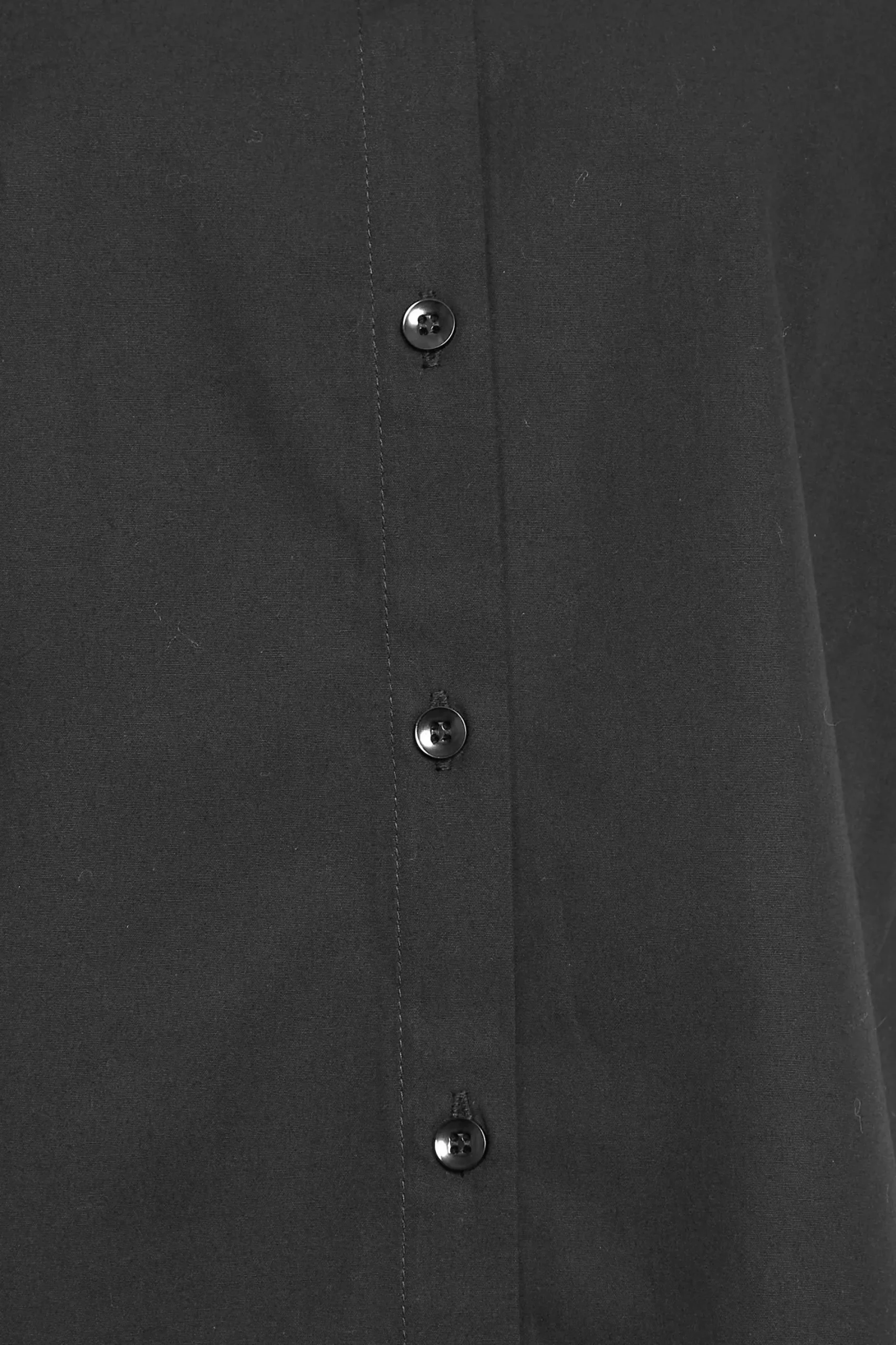 M&Co Womens Black Fitted Poplin Shirt>Women Shirts
