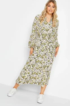M&Co Womens Black Floral Tie Front Maxi Dress>Women Wedding Guest Dresses