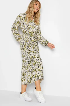 M&Co Womens Black Floral Tie Front Maxi Dress>Women Wedding Guest Dresses