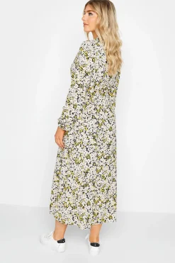 M&Co Womens Black Floral Tie Front Maxi Dress><noscript><img width=
