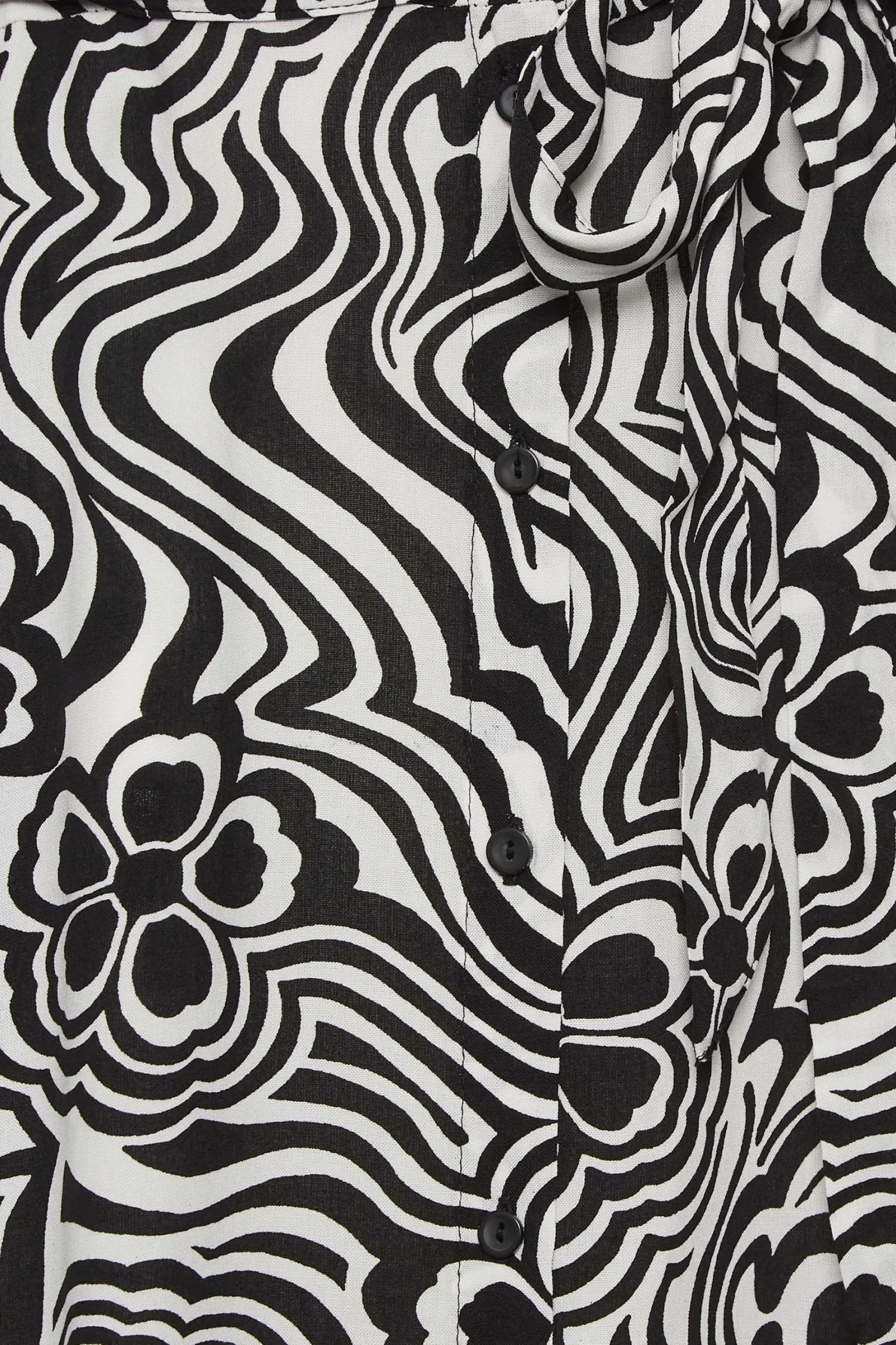 M&Co Womens Black Floral Swirl Print Midaxi Shirt Dress>Women Shirt Dresses