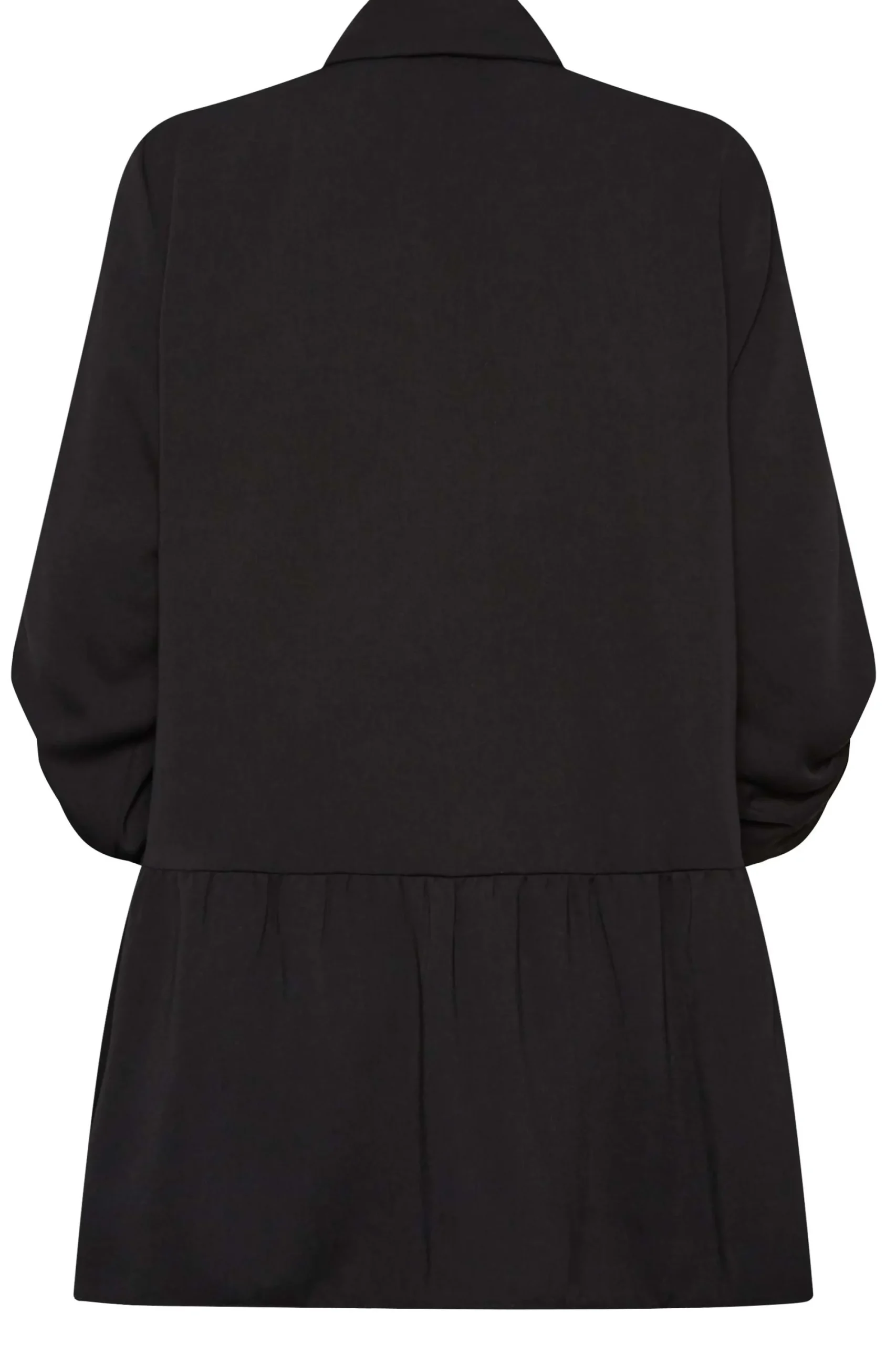 M&Co Womens Black Frill Hem Tab Sleeve Shirt>Women Shirts