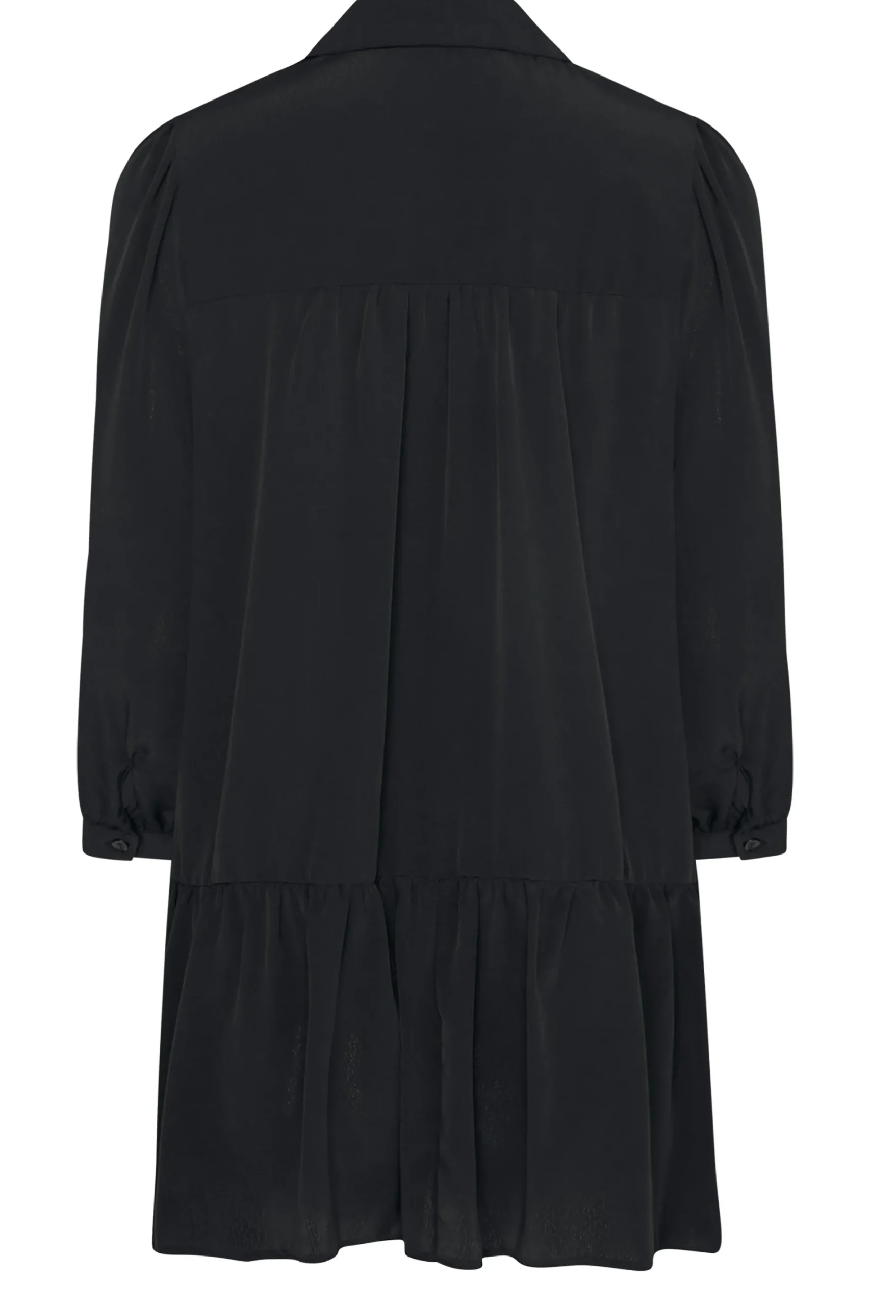 M&Co Womens Black Frill Hem Shirt>Women Shirts