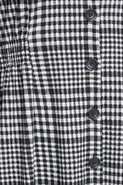 M&Co Womens Black Gingham Print Midi Dress><noscript><img width=