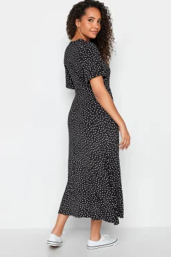 M&Co Womens Black Polka Dot Maxi Dress><noscript><img width=