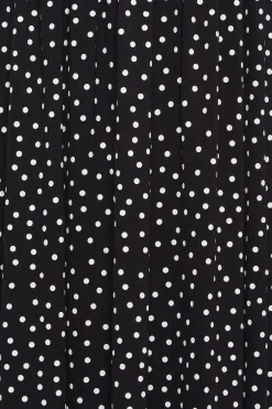 M&Co Womens Black Polka Dot Maxi Dress><noscript><img width=
