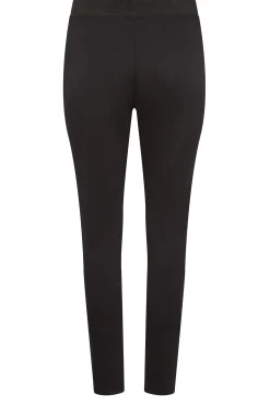 M&Co Womens Black Ponte Seam Detail Leggings><noscript><img width=