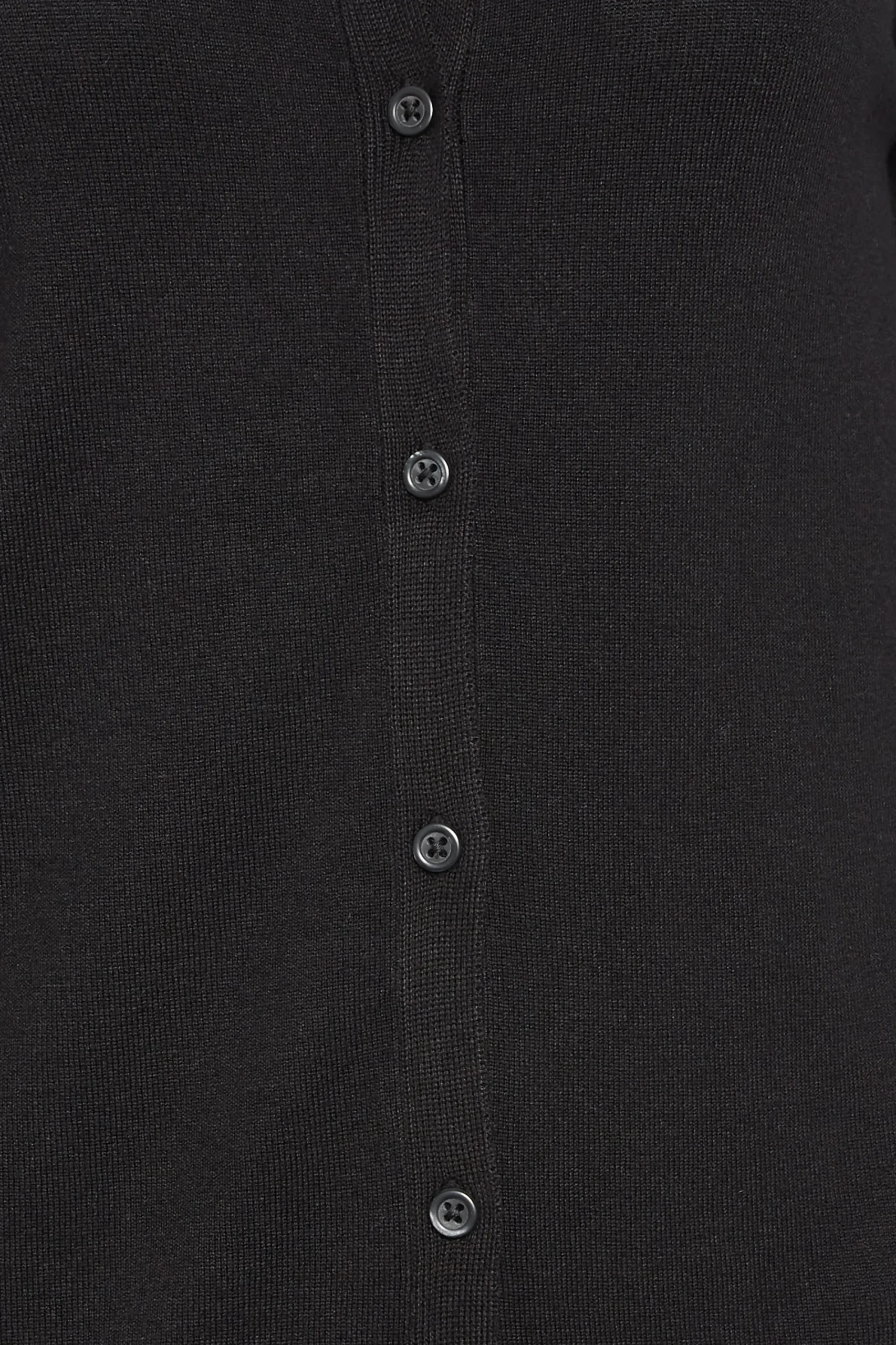 M&Co Womens Black Ribbed Shoulder Cardigan>Women Cardigan