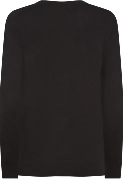 M&Co Womens Black Ribbed Shoulder Cardigan><noscript><img width=