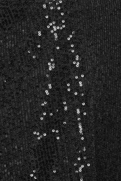 M&Co Womens Black Sequin Tie Back Top><noscript><img width=