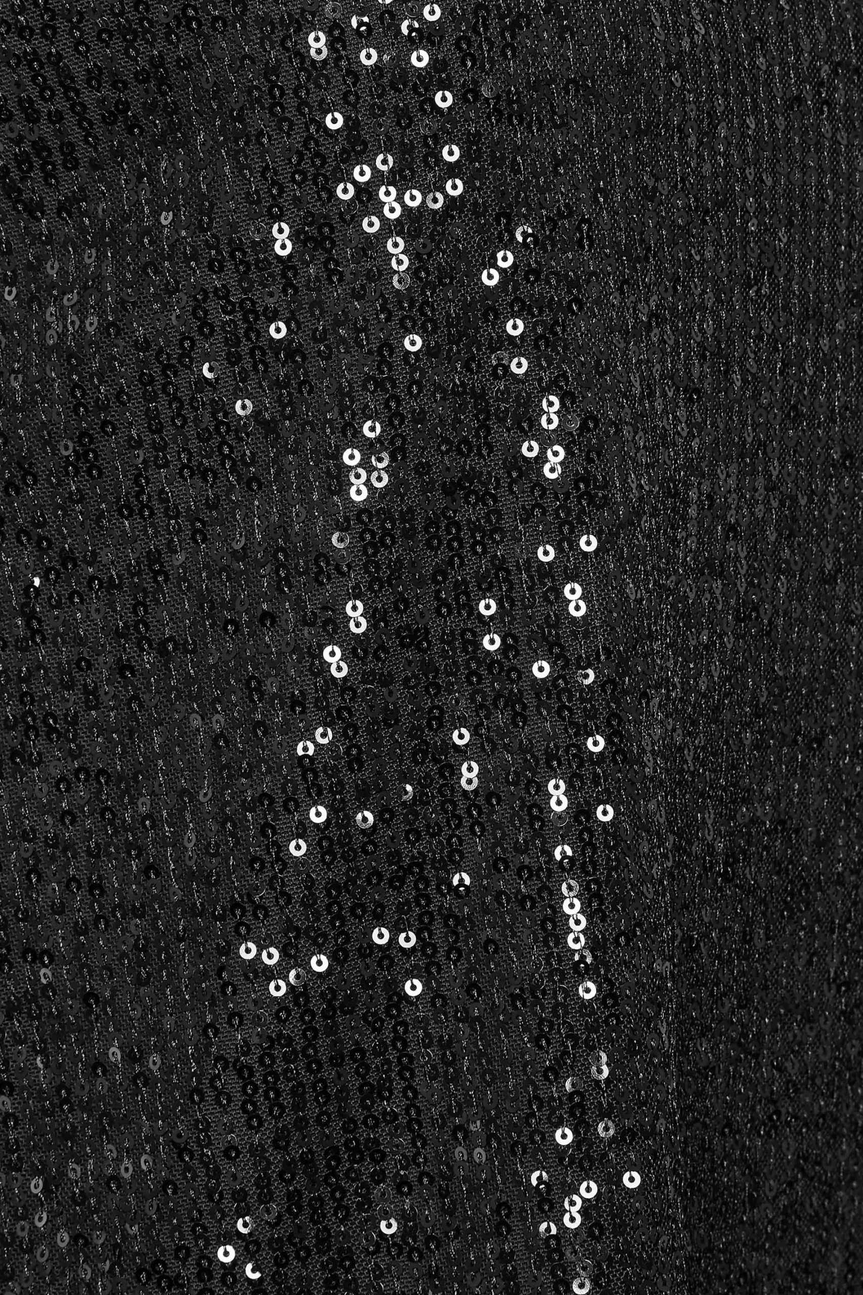 M&Co Womens Black Sequin Tie Back Top>Women Short Sleeve Tops