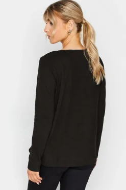 M&Co Womens Black Sequin Star Soft Touch Jumper><noscript><img width=
