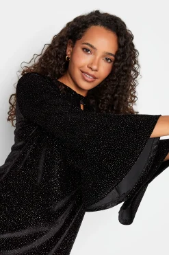 M&Co Womens Black Sequin Keyhole Mini Dress><noscript><img width=
