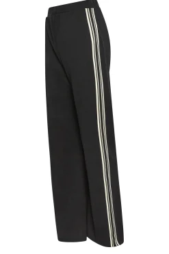M&Co Womens Black Side Stripe Wide Leg Trousers><noscript><img width=