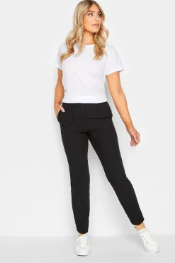 M&Co Womens Black Slim Leg Trousers>Women Trousers