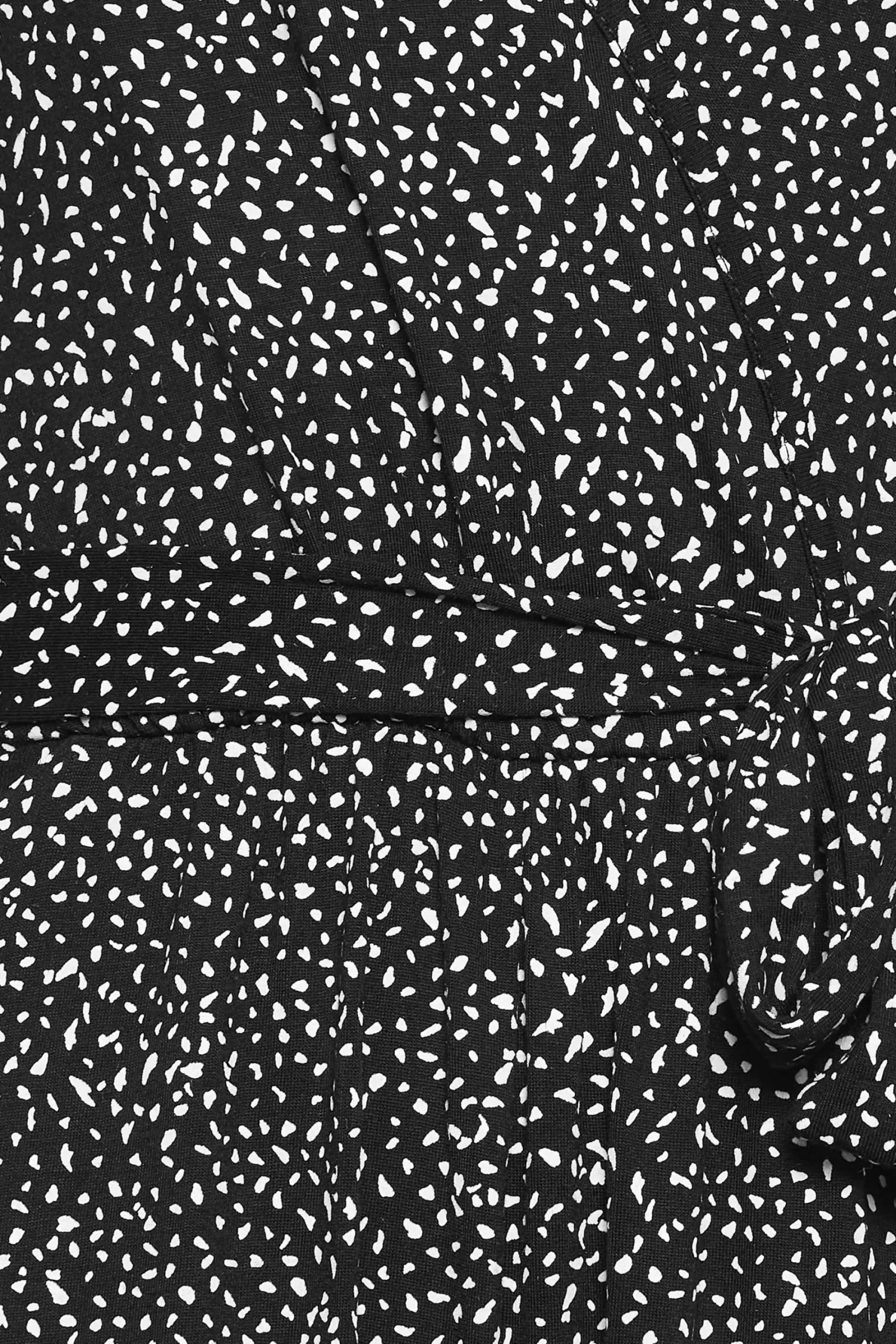 M&Co Womens Black Spot Print Wrap Wide Leg Jumpsuit>Women Maxi Dresses
