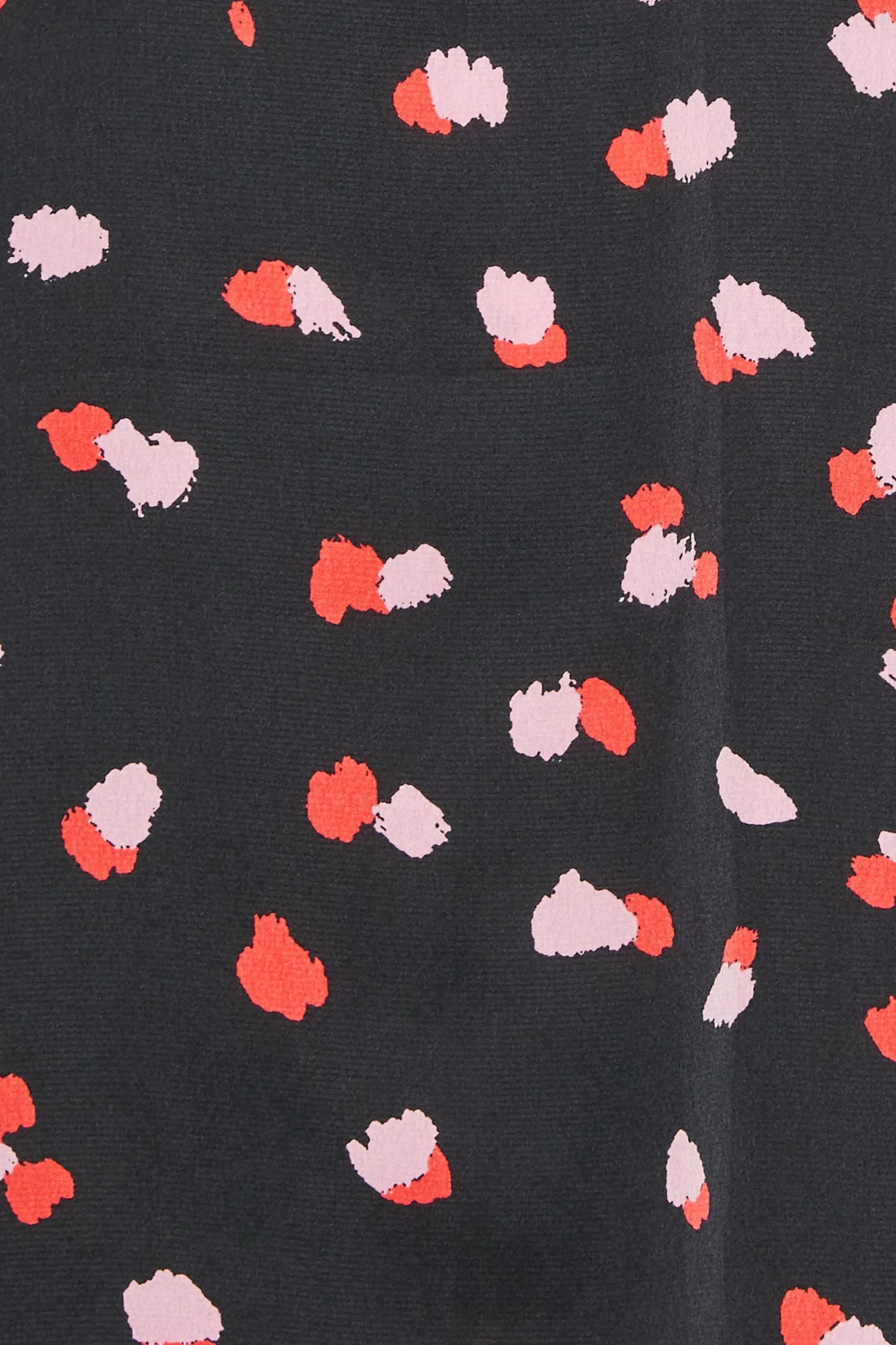 M&Co Womens Black Spot Print Halterneck Blouse>Women Short Sleeve Tops