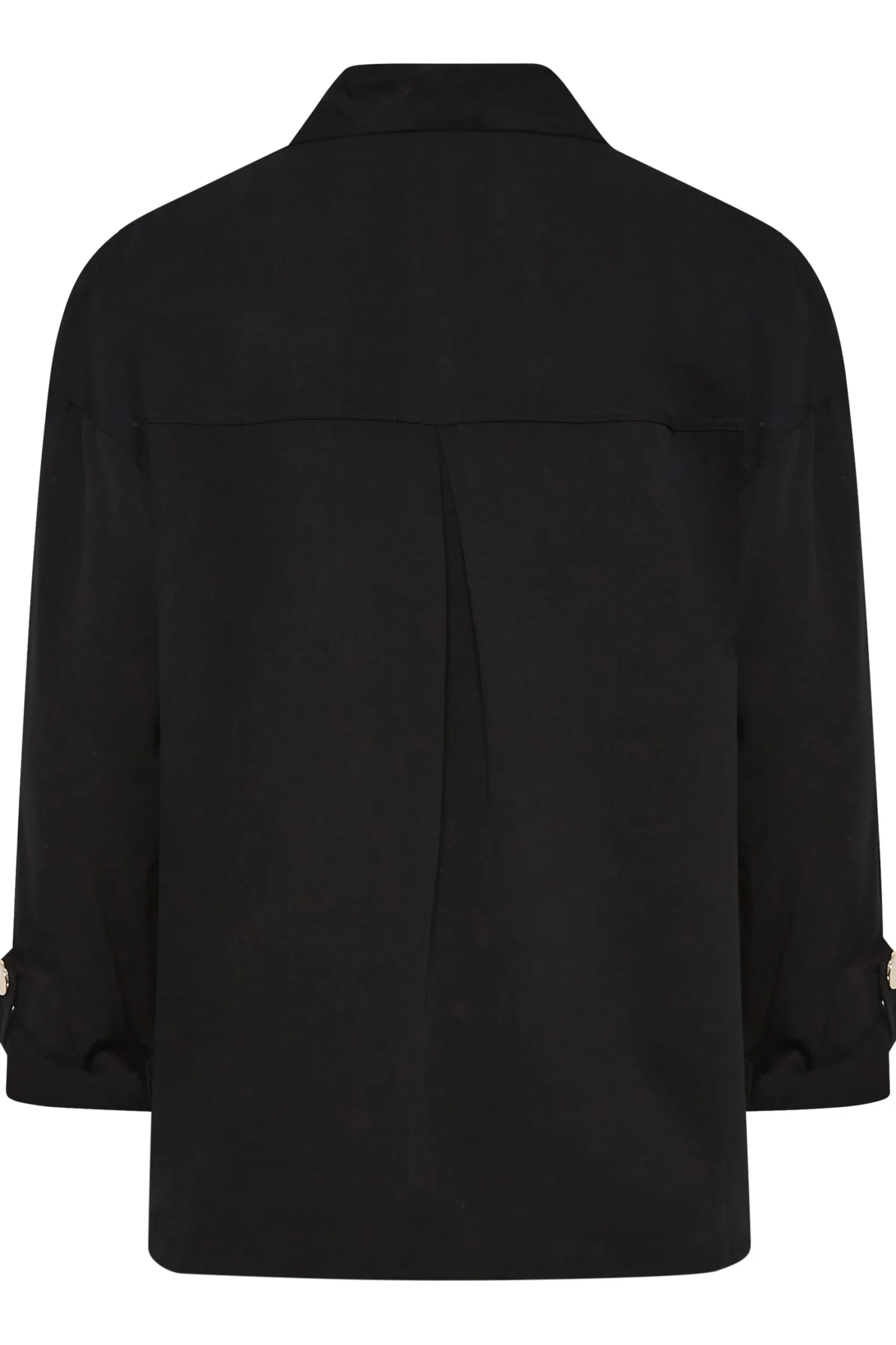 M&Co Womens Black Statement Button Shirt>Women Shirts
