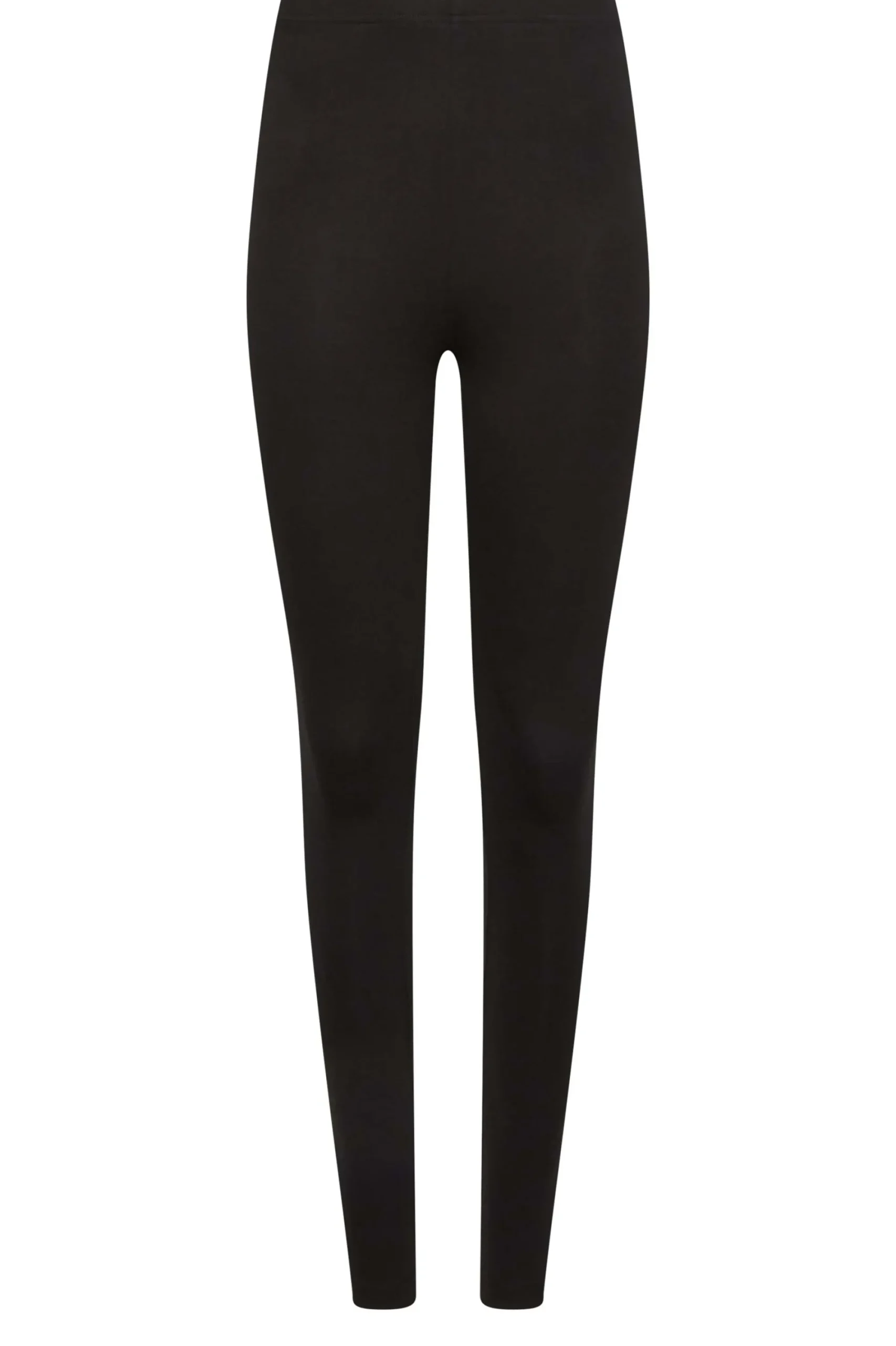 M&Co Womens Black Stretch Cotton Leggings>Women Leggings