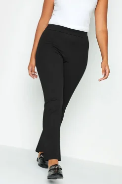 M&Co Womens Black Stretch Tapered Trousers>Women Trousers