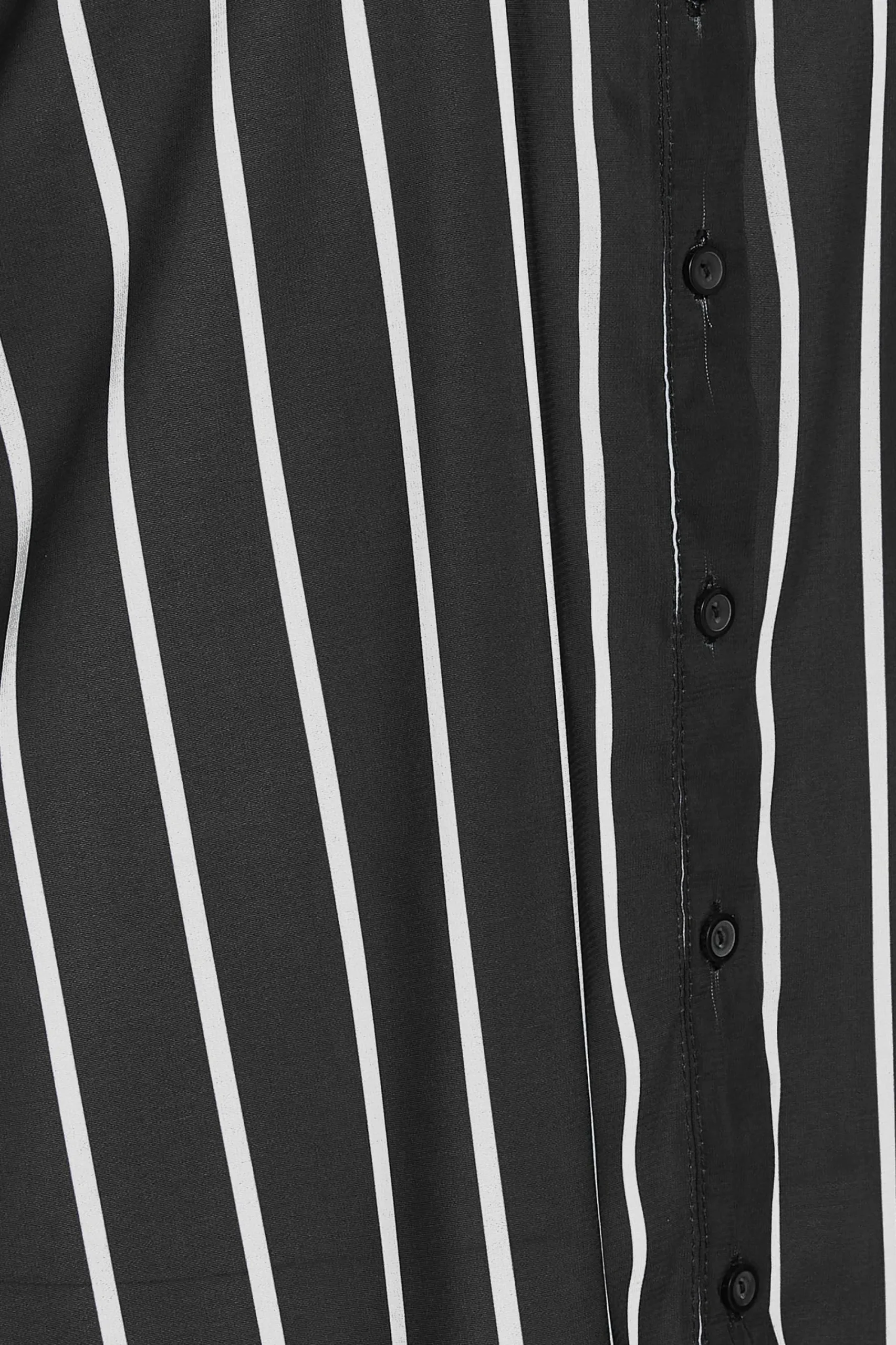 M&Co Womens Black Stripe Long Sleeve Shirt>Women Shirts