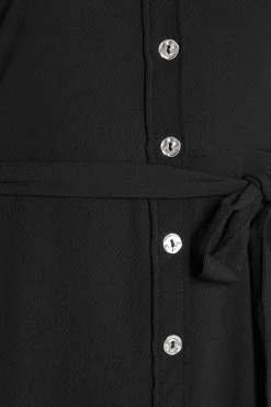M&Co Womens Black Textured Black Shirt Dress><noscript><img width=