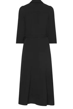 M&Co Womens Black Textured Black Shirt Dress><noscript><img width=