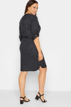 M&Co Womens Black Tie Detail Tunic Dress><noscript><img width=