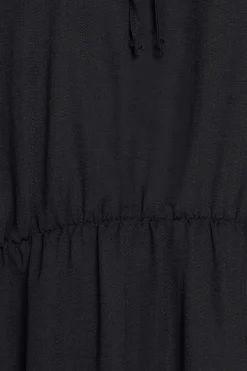M&Co Womens Black Tie Neck Elasticated Waist Dress><noscript><img width=