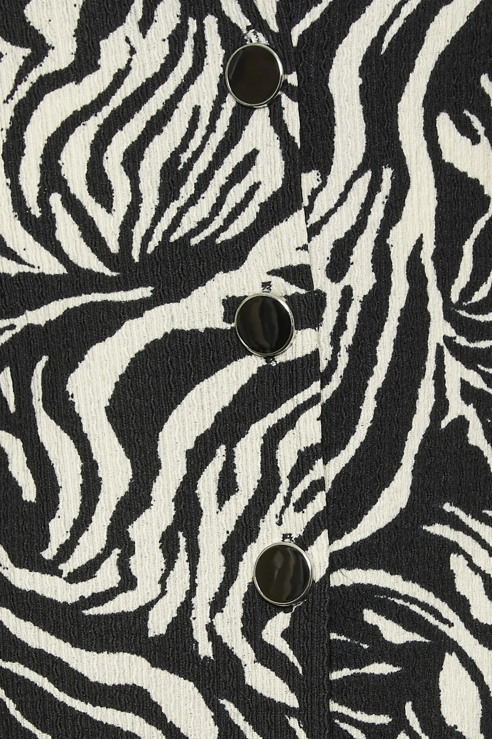 M&Co Womens Black Zebra Print Button Through Midaxi Dress>Women Wedding Guest Dresses