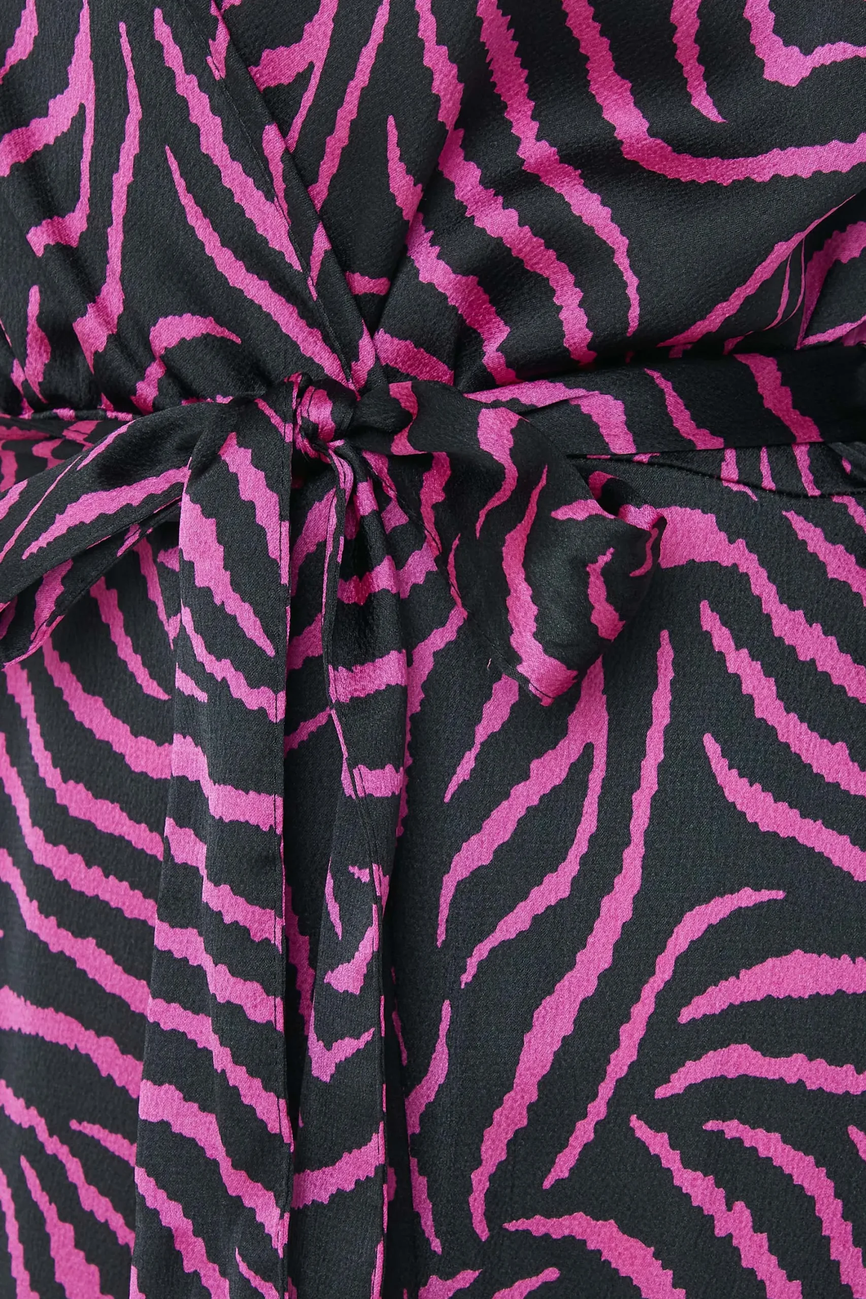 M&Co Womens Black Zebra Print Tie Belt Wrap Dress>Women Wedding Guest Dresses
