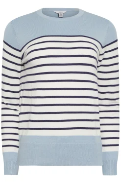 M&Co Womens Blue & White Stripe Jumper><noscript><img width=
