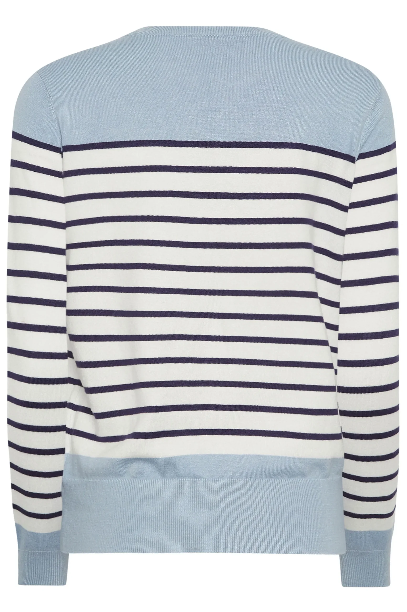 M&Co Womens Blue & White Stripe Jumper>Women Jumpers