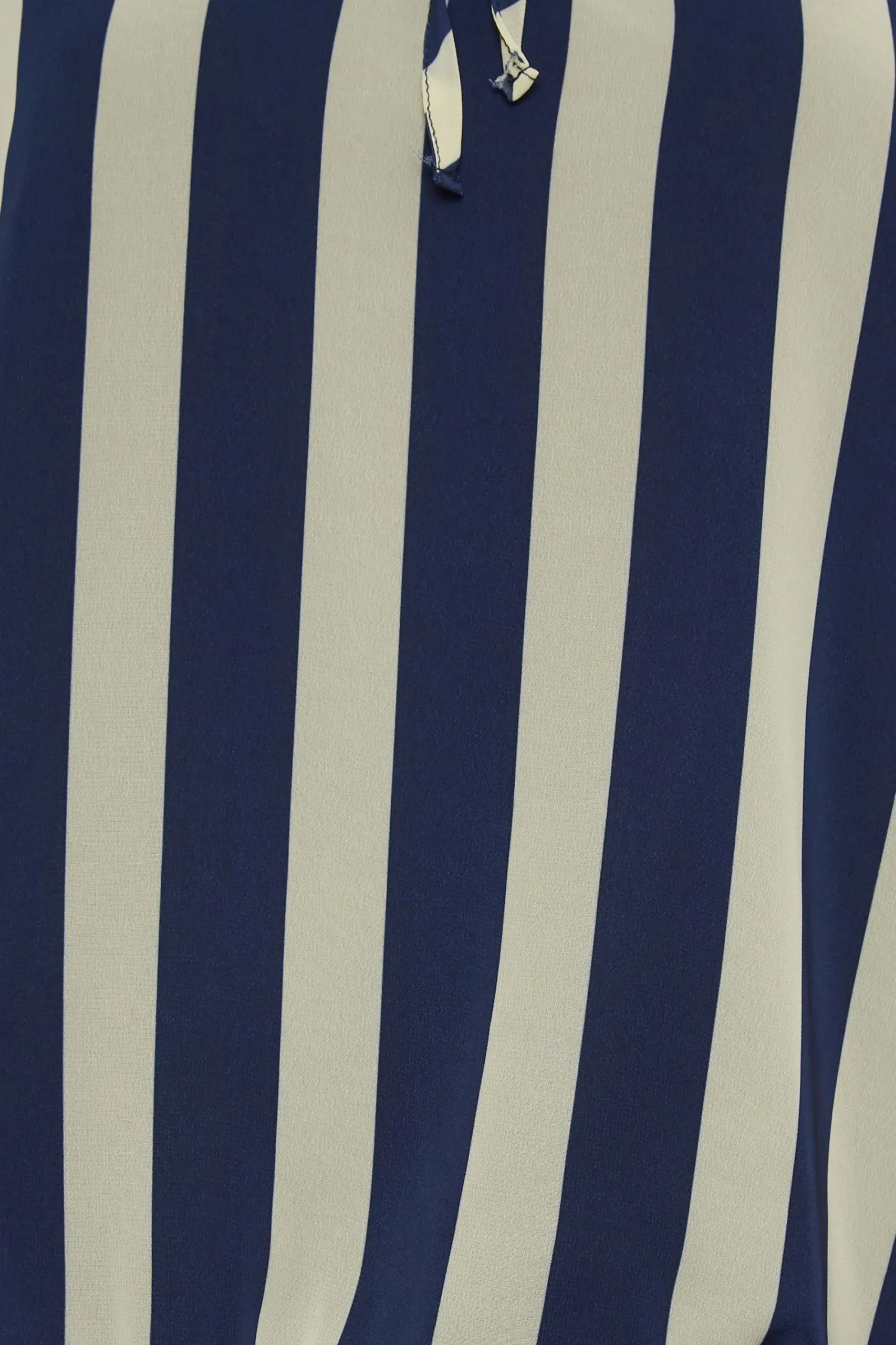 M&Co Womens Blue Stripe Tie Neck Blouse>Women Shirts
