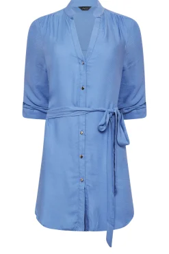 M&Co Womens Blue Tie Waist Blouse><noscript><img width=