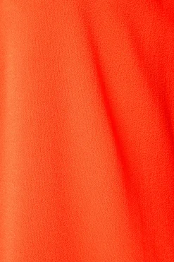 M&Co Womens Bright Orange Statement Button Tab Sleeve Shirt><noscript><img width=